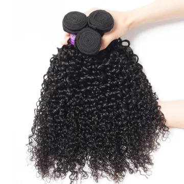 100% Human Hair Wholesale Price Jerry Curly Wave Double Weft Peruvian Human Hair Unprocessed Cuticle Aligned Vigin Hair
