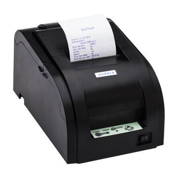 76mm 9-pin Impact Serial Dot Matrix Printer with Cutter Double Color Printing, 4.4 Lines/Second