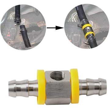 T-Fitting 3/8" Fuel Line Fuel Pressure Adapter