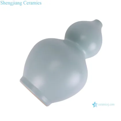 Song Dynasty Ru Kiln Porcelain Gourd Shape Celadon Vase