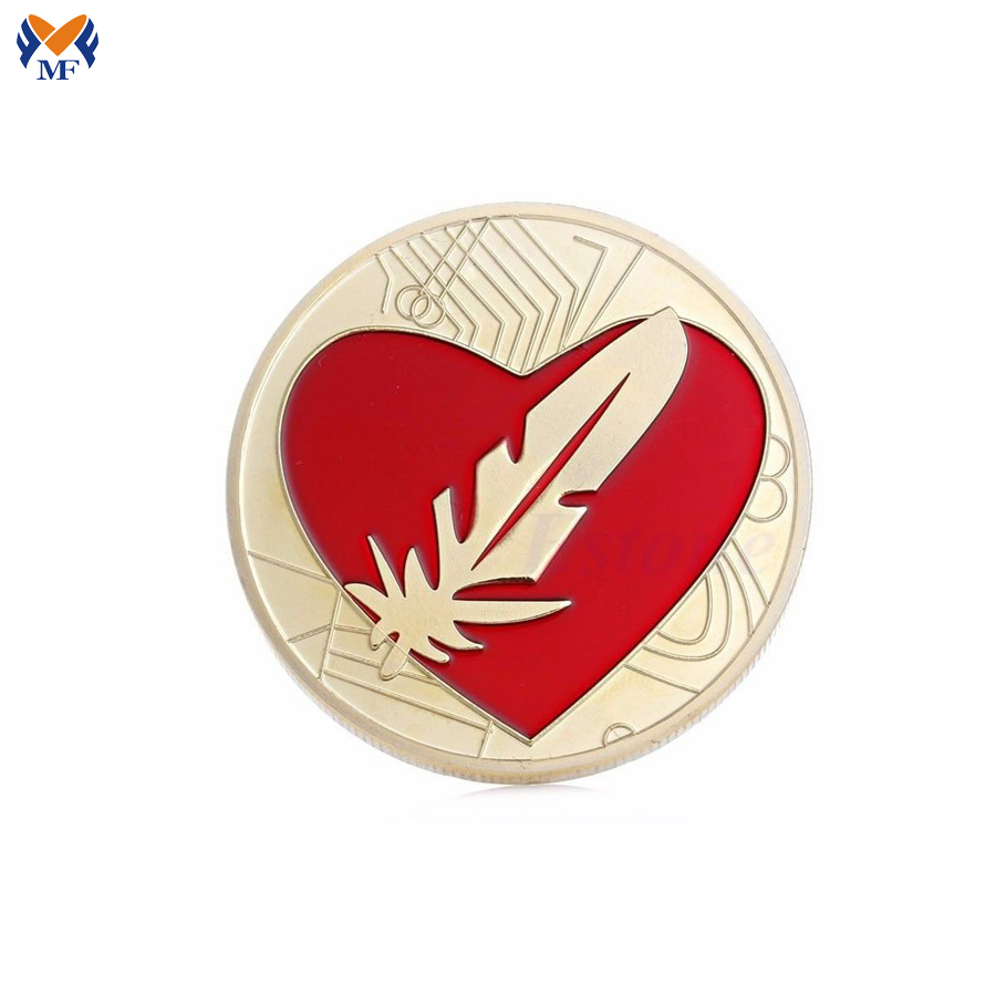 Metal Heart Coin