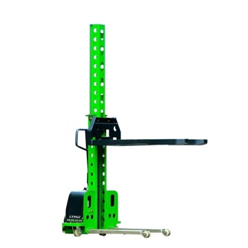 Electric Pallet Stacker 500kg - Portable Auto Lift Self-Loading Stacker