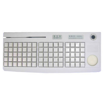 80-key USB POS Programmable Keyboard, MSR and IC Card Reader/writer Could be Set per Request