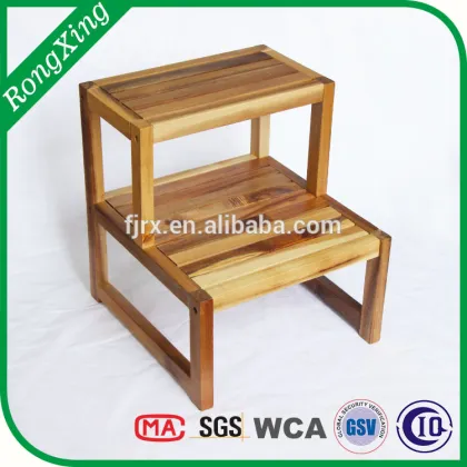 acacia wood flower shelf,acacia wood flower stand