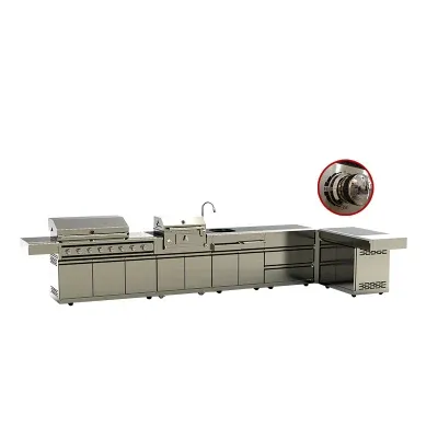 Modern Type Outdoor Kitchen BBQ Grill European Style Barbecue Gas Grill