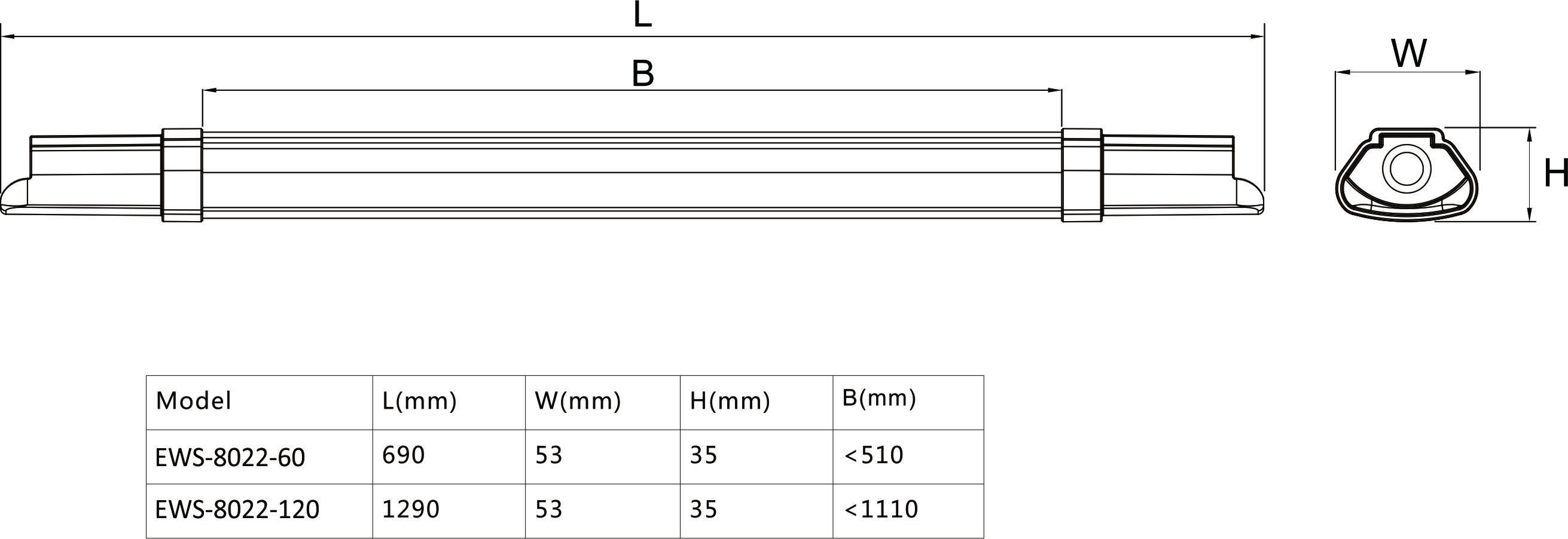 EWS-8022 SIZE