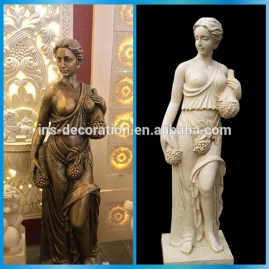 Cast stone outdoor bronze sculpture