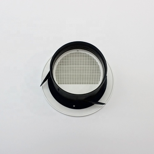 Plastic Round Louver Grille Vent White Bathroom Exhaust