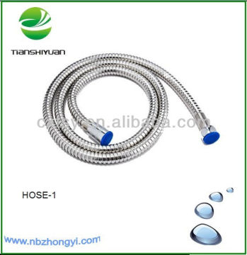 1.5m stainless steel bathroom shower hose brass core and brass nut connect faucet for kitchen hosing series stainless steel hose