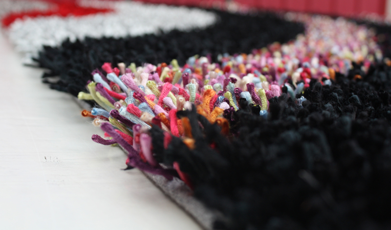 Viscose Polyester Shaggy with Design Rug Viscose Polyester Shaggy with Design Rug