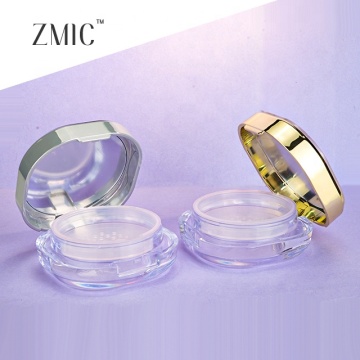 Custom Logo 10g Square Luxury Loose Powder Container with Sifter