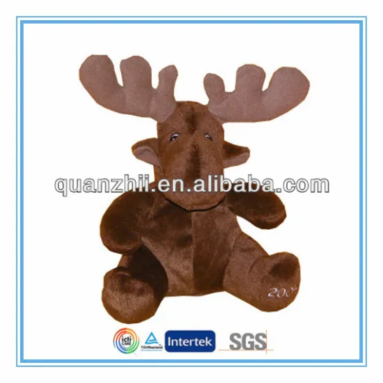 Plush deer toy brown