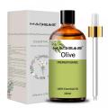 Aceite de oliva de alta calidad 100 ml de botella amarilla Embalaje de vidrio Color líquido