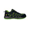 Fluorescent Green Flyknit Safety Work Shoes