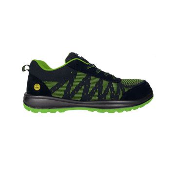 Active Step Fluorescent Green Flyknit Safety Shoes