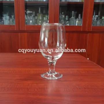 Premium quality stemmed fancy beer glass 430ml 14oz