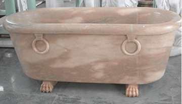 stone bathtub