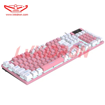 LVKI-Q8 Game Double Spell Wired Keyboard: Desktop Computer Accessory for Enhanced Gaming Experience