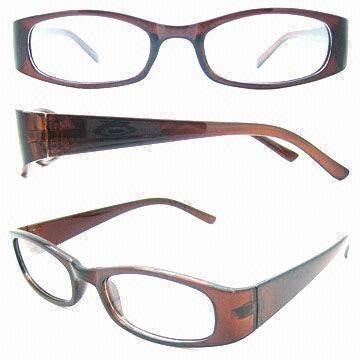 Plastic Reading Glasses with Plastic Frame and Temple, Available in Various Colors