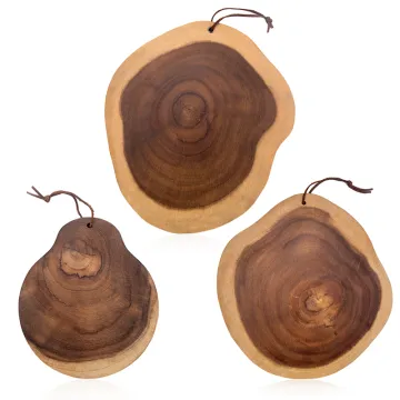 Customizable Round Small Wood Cheese Cutting, Chopping, and Charcuterie Board