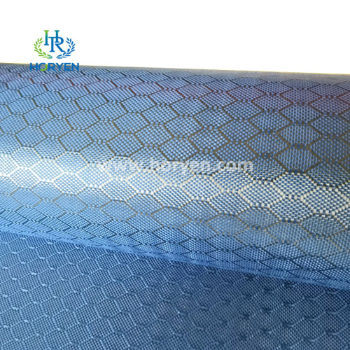 Голубая арамидная сотовая ткань для выставки арамидных волокон на продажу