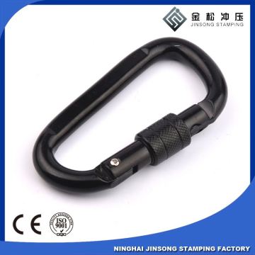 Hot sale! high quality! hiking d-ring aluminum carabiner hook buckle carabiner
