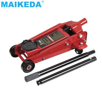 High-Quality Professional Car Repair Tool: Quick Lift Hydraulic Floor Jack 3 Ton - Red Steel