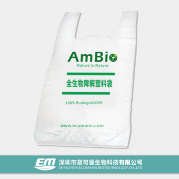 Eco-Friendly Compostable and Biodegradable T-Shirt Bag