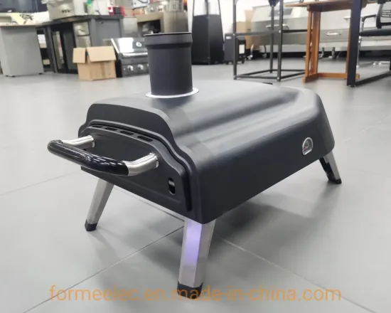 Pellet Fuel BBQ Grill Beef Pizza Baking Oven 14 Inch Pellet Rotating Pizza Oven