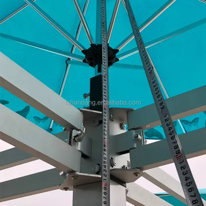 Customized Stylish 5-Head Patio Umbrella for Coffee Shops