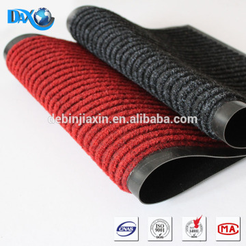 antiskid doormat, absorbent carpet, red and grey, double striped mat