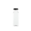 Custom PET Square Juice Plastic Bottles With Lid