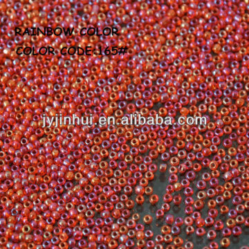 high quality Rainbow decorative glass bead for garments