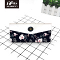 Custom love flower style PU leather pencil case & bag multifunctional bag