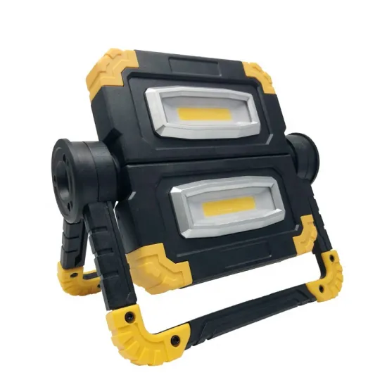 Wason 2*COB Portable 360 Free Rotation Folding Led Stand Working Light Car Repairing Emergency Job Site Led Flood Lights