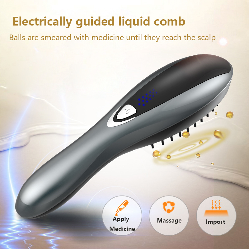 Multifunction Vibration Hair Regrowth Comb Hair Regrowth Stimulate Hair Growth Massager Can imported Into Liquids Scalp Massage