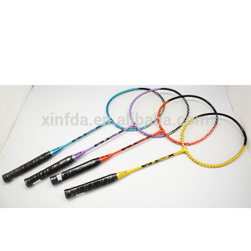 Hot sales high quality colorful printing lining badminton racket steel racket