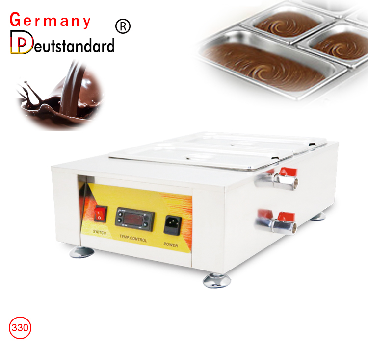 Chocolate melting machine with 2 tank