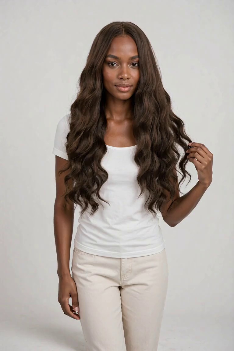 Natural Straight Long Human Hair Wig For Women