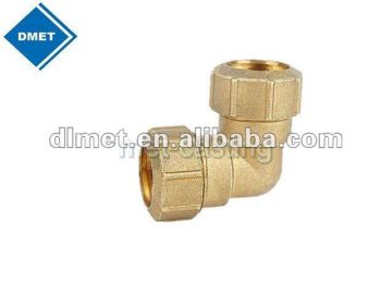 compression fitting right-angle connector