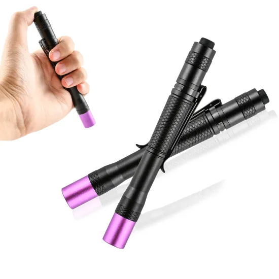 Manufacturer Custom 395nm Black Light UV Flashlight, Battery Operated Pen Torch for Pet Urine Detection