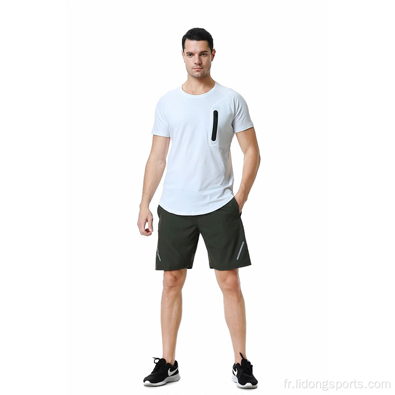 T-shirt à manches courtes respirantes du nouveau style pour hommes