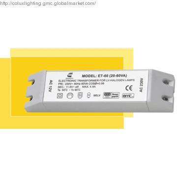12VAC electronic halogen transformer