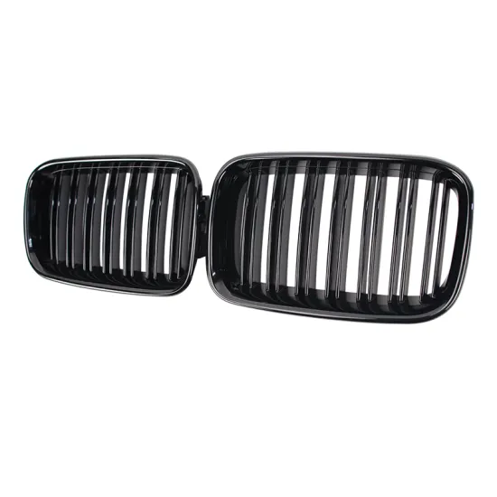 Glossy Black Double Line Front Grill for BMW 3 Series 1992-1996 Bumper