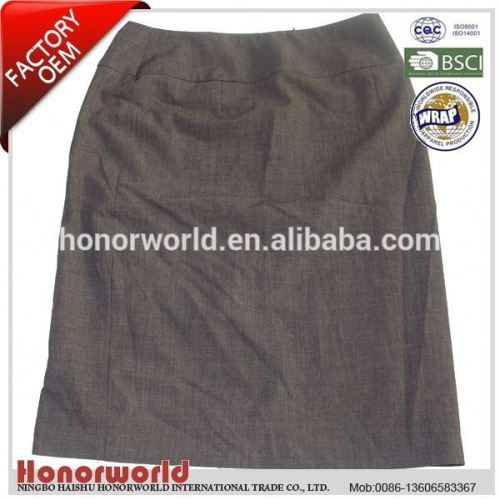 professional supplier BSCI approved long satin skirt