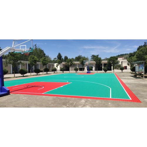 Suelo de la cancha de baloncesto impermeable de plástico PP duradero