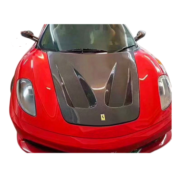 High-Quality Carbon Fiber Hood for Ferrari F430 Engine Cover: 2005-2009 Body Kit