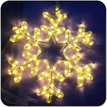 Großhandel 2D Weihnachtsbeleuchtung Motiv Motiv Schneeflocke
