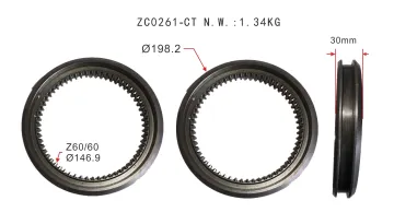 Auto Parts Transmission Synchronizer Sleeve OEM 9452622823 OEM 9452620323 For Benz Car