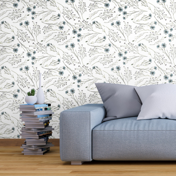 Green Leaves Nature Forest Removable PVC Wall Sticker for Home Decor